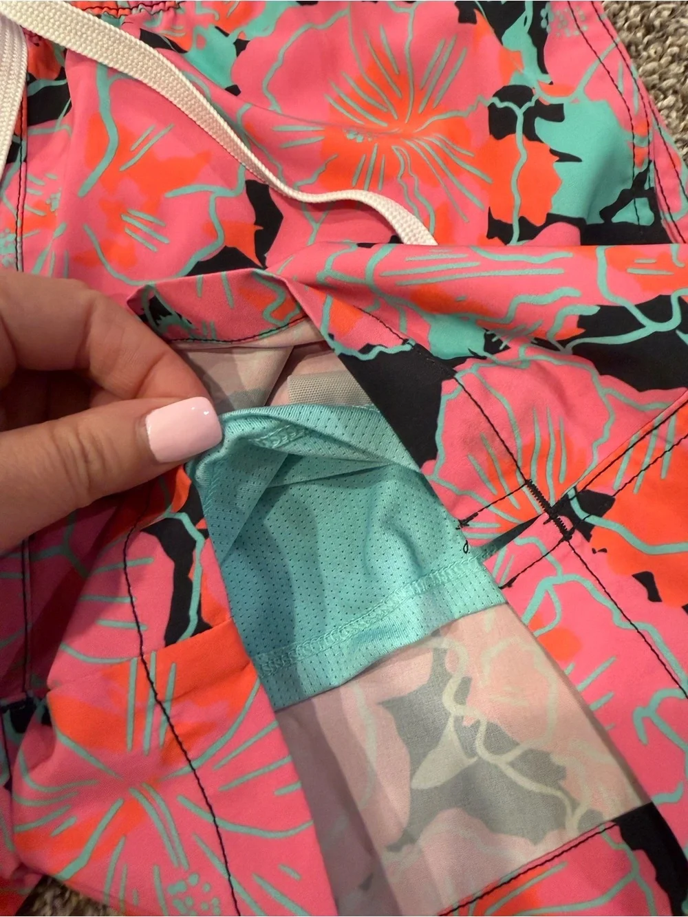 chubbies bright floral